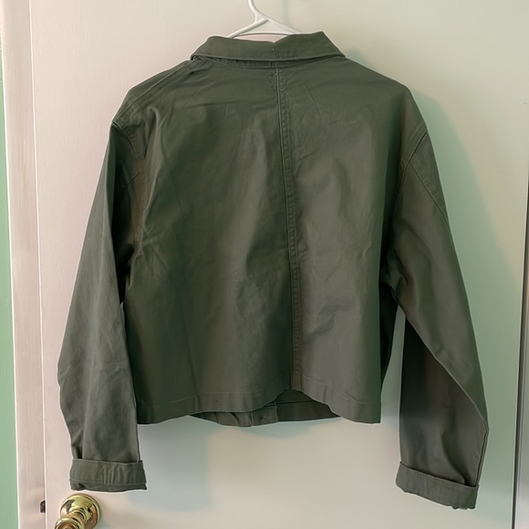 NEW Women’s Green Jean Jacket - Picture 2 of 2